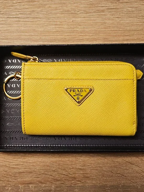 Prada Saffiano Leather Key & Coin Purse - Picture 2 of 9